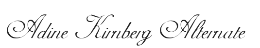 Adine Kirnberg Alternate.ttf字体下载