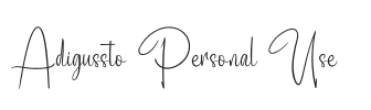 Adigussto Personal Use.otf字体下载