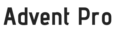 Advent Pro.ttf字体下载