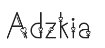 Adzkia.ttf字体下载