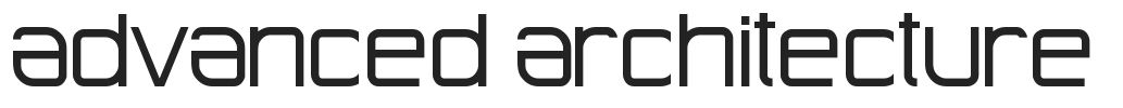 Advanced Architecture.ttf字体下载