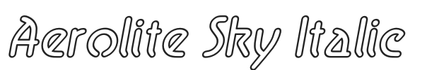Aerolite Sky Italic.otf字体下载