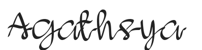 Agathsya.ttf字体下载