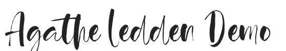 Agathe Ledden Demo.otf字体下载