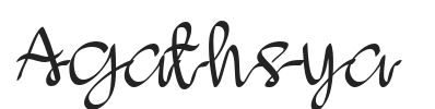 Agathsya.ttf字体下载