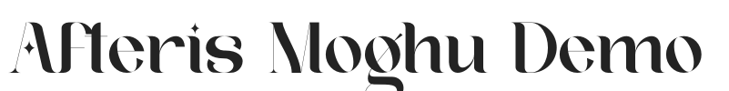 Afteris Moghu Demo.otf字体下载