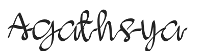 Agathsya.otf字体下载