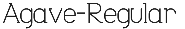 Agave-Regular.otf字体下载