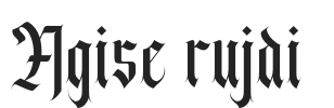 Agise rujdi.otf字体下载