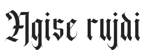 Agise rujdi.ttf字体下载