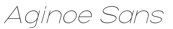 Aginoe Sans.otf字体下载