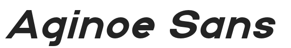 Aginoe Sans.otf字体下载