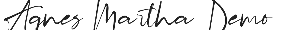Agnes Martha Demo.ttf字体下载