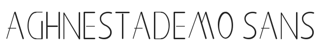 Aghnestademo Sans.ttf字体下载
