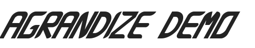 Agrandize Demo.ttf字体下载