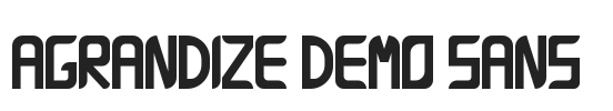 Agrandize Demo Sans.ttf字体下载