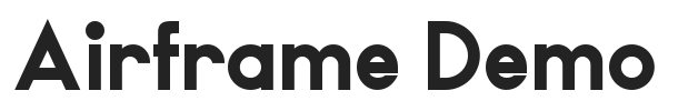 Airframe Demo.ttf字体下载
