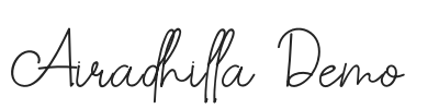 Airadhilla Demo.otf字体下载