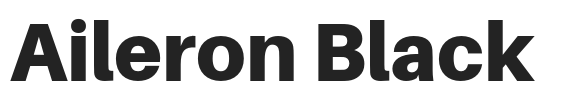 Aileron Black.otf字体下载