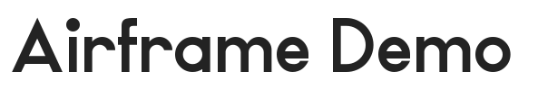 Airframe Demo.ttf字体下载