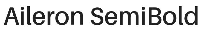 Aileron SemiBold.otf字体下载