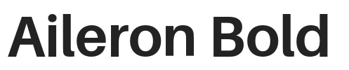 Aileron Bold.otf字体下载
