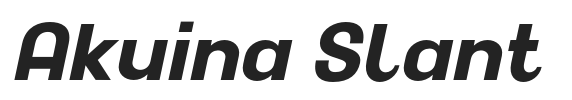 Akuina Slant.otf字体下载