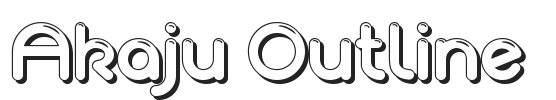 Akaju Outline.otf字体下载