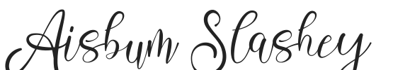 Aisbum Slashey.otf字体下载