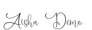 Aisha Demo.otf字体下载