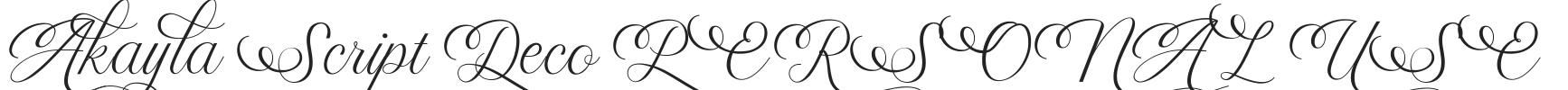 Akayla Script Deco PERSONAL USE.ttf字体下载