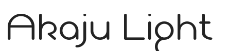 Akaju Light.otf字体下载