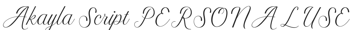 Akayla Script PERSONAL USE.ttf字体下载