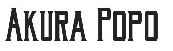 Akura Popo.ttf字体下载