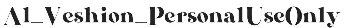 Al_Veshion_PersonalUseOnly.ttf字体下载