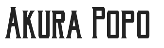 Akura Popo.otf字体下载