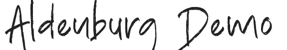 Aldenburg Demo.otf字体下载