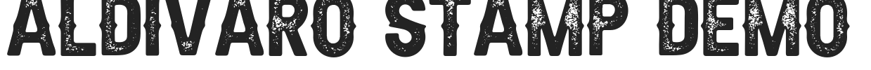 Aldivaro Stamp Demo.otf字体下载