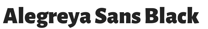 Alegreya Sans Black.ttf字体下载