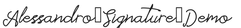 Alessandro_Signature_Demo.ttf字体下载