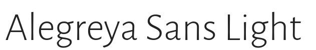 Alegreya Sans Light.ttf字体下载