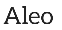 Aleo.otf字体下载