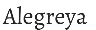 Alegreya.ttf字体下载