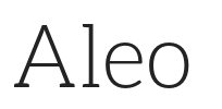 Aleo.otf字体下载