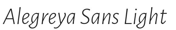 Alegreya Sans Light.ttf字体下载