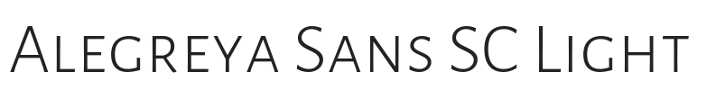 Alegreya Sans SC Light.ttf字体下载