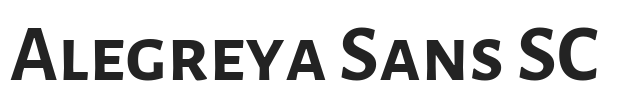 Alegreya Sans SC.ttf字体下载