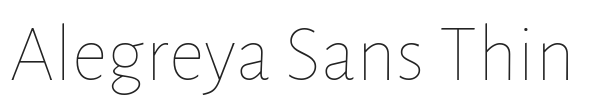 Alegreya Sans Thin.ttf字体下载