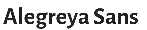 Alegreya Sans.ttf字体下载