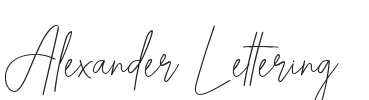 Alexander Lettering.ttf字体下载